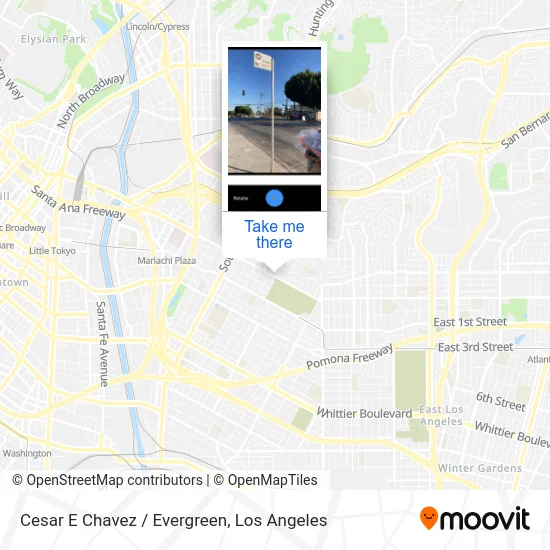 Cesar E Chavez / Evergreen map