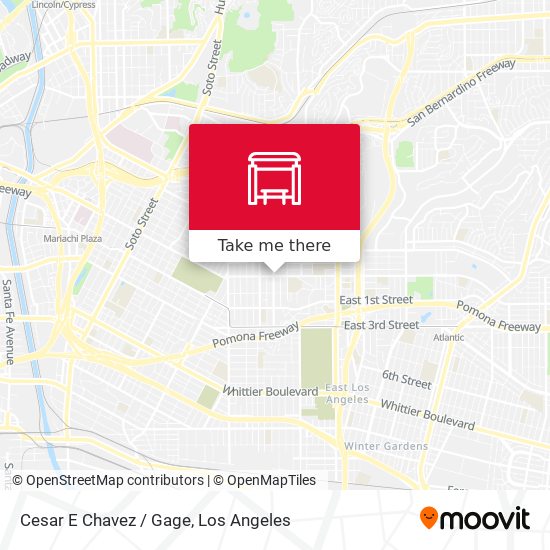 Cesar E Chavez / Gage map