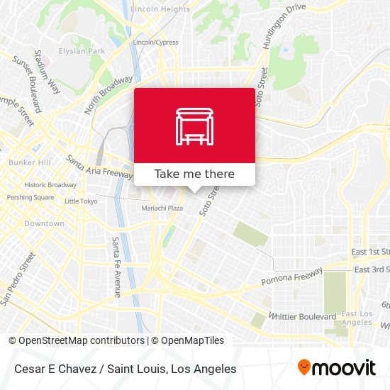 Cesar E Chavez / Saint Louis map