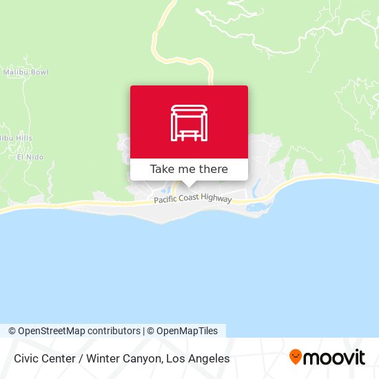Civic Center / Winter Canyon map