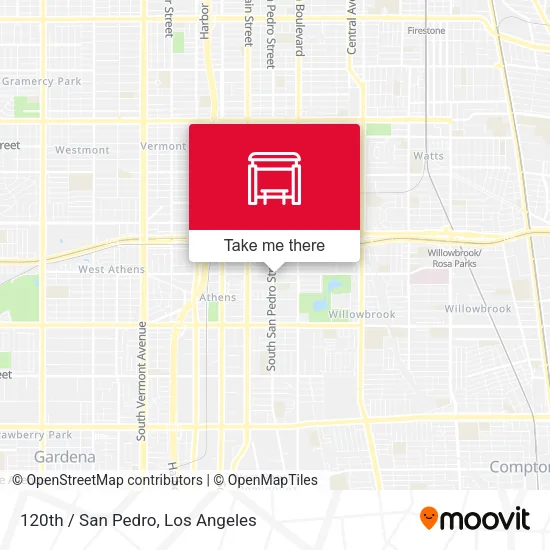 120th / San Pedro map