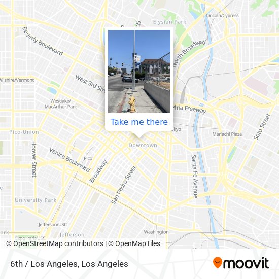 6th / Los Angeles map
