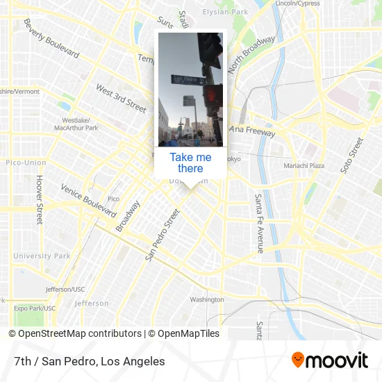 7th / San Pedro map
