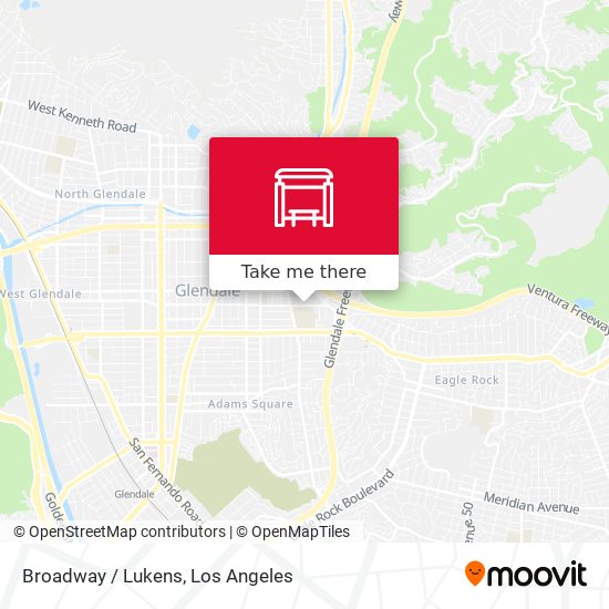 Broadway / Lukens map