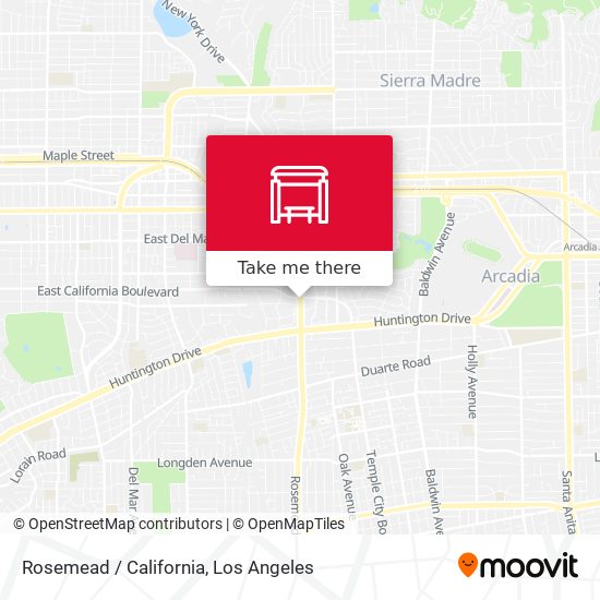 Mapa de Rosemead / California