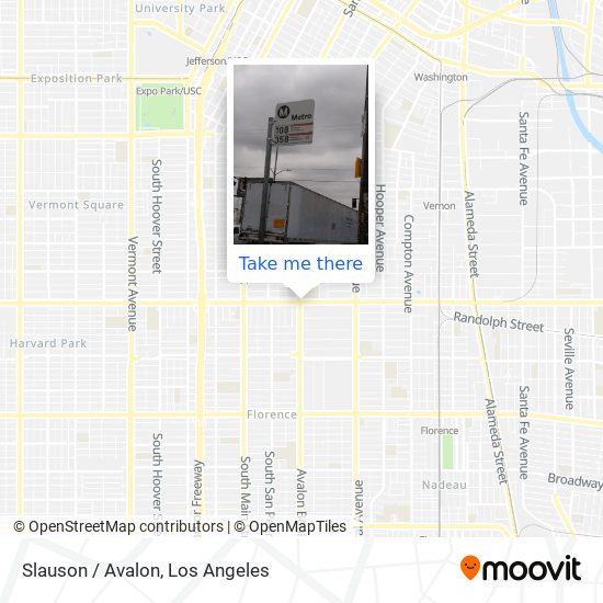 Slauson / Avalon map