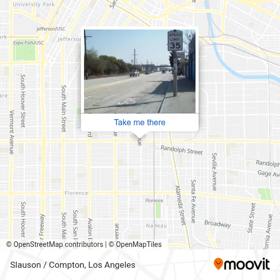 Slauson / Compton map