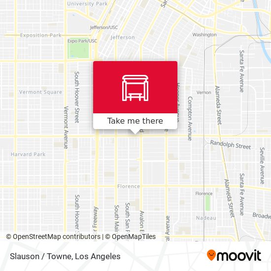 Slauson / Towne map