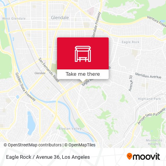 Eagle Rock / Avenue 36 map
