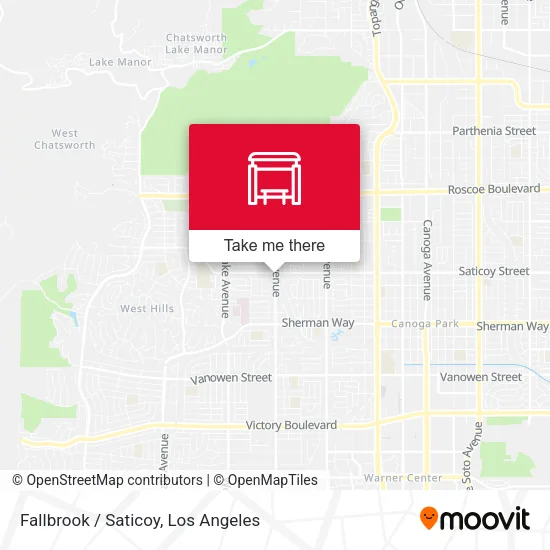Fallbrook / Saticoy map