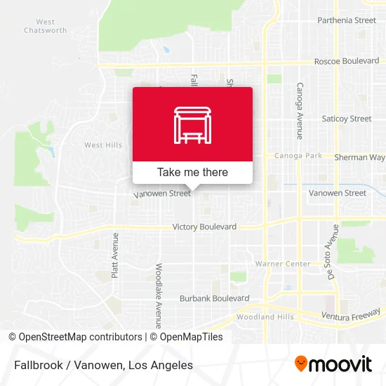 Fallbrook / Vanowen map
