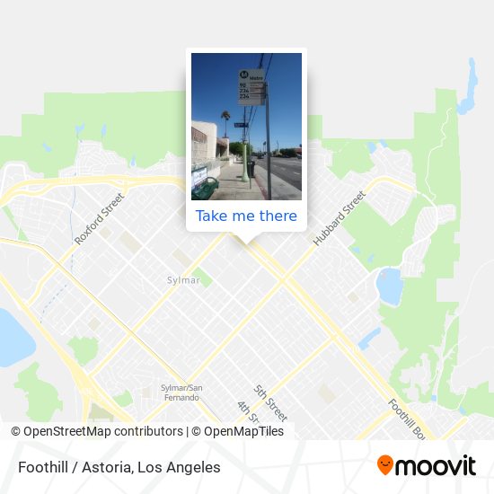 Foothill / Astoria map