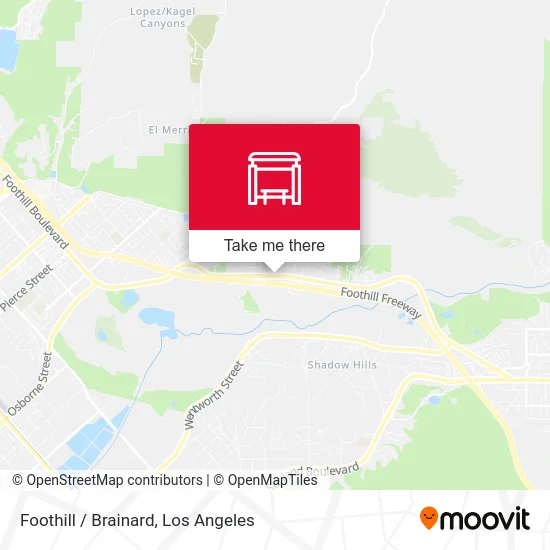 Foothill / Brainard map