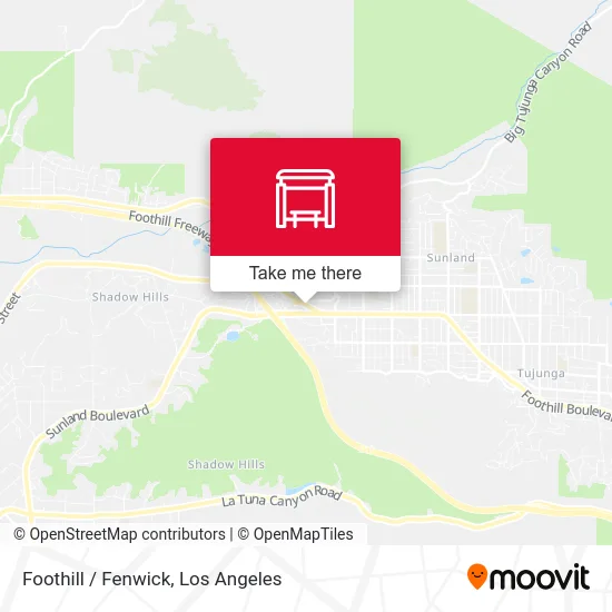 Foothill / Fenwick map