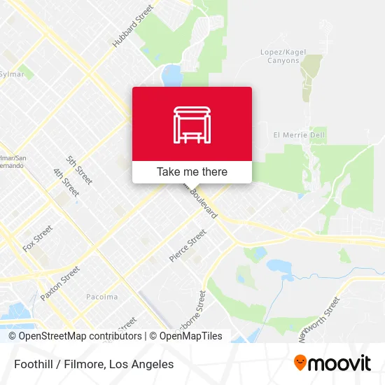 Foothill / Filmore map