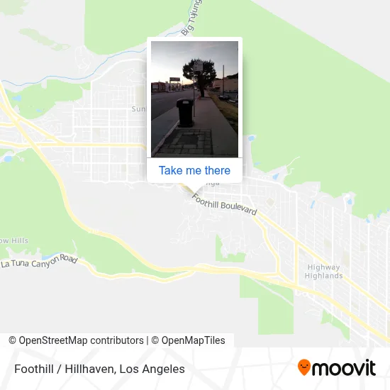 Foothill / Hillhaven map