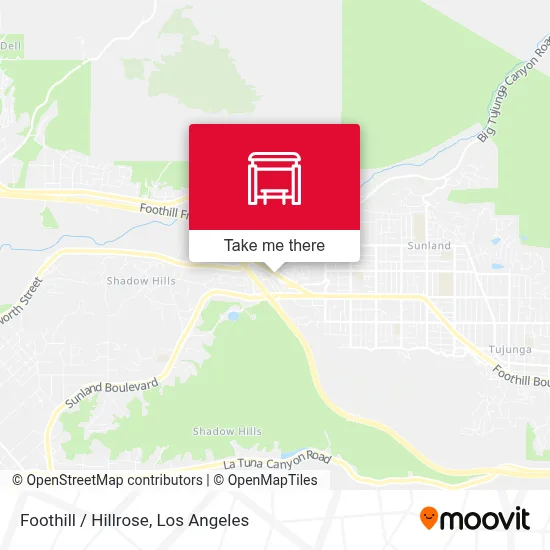 Foothill / Hillrose map