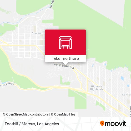 Foothill / Marcus map