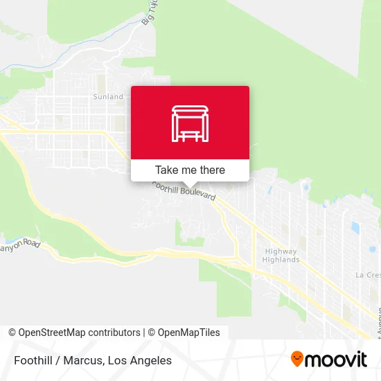 Foothill / Marcus map