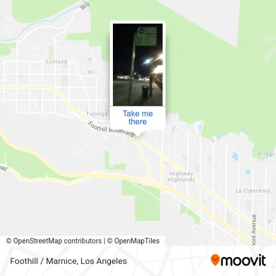 Foothill / Marnice map