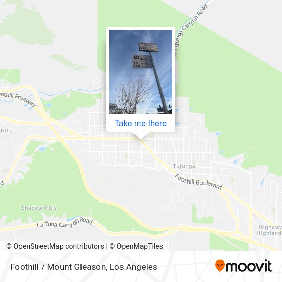 Foothill / Mount Gleason map