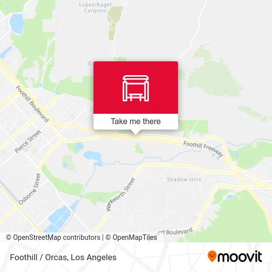 Foothill / Orcas map