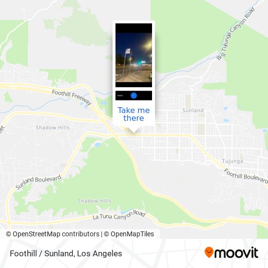 Mapa de Foothill / Sunland