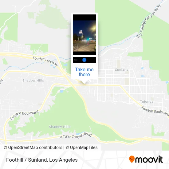 Foothill / Sunland map