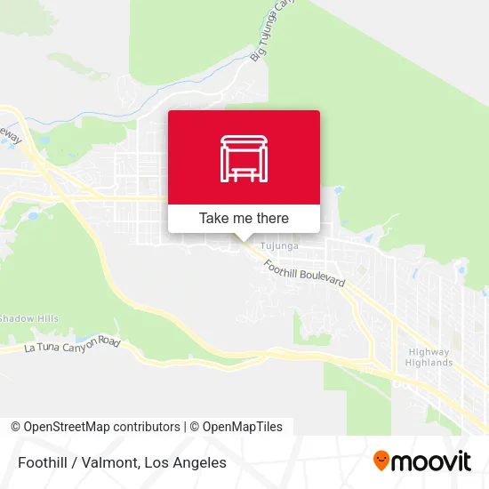 Foothill / Valmont map
