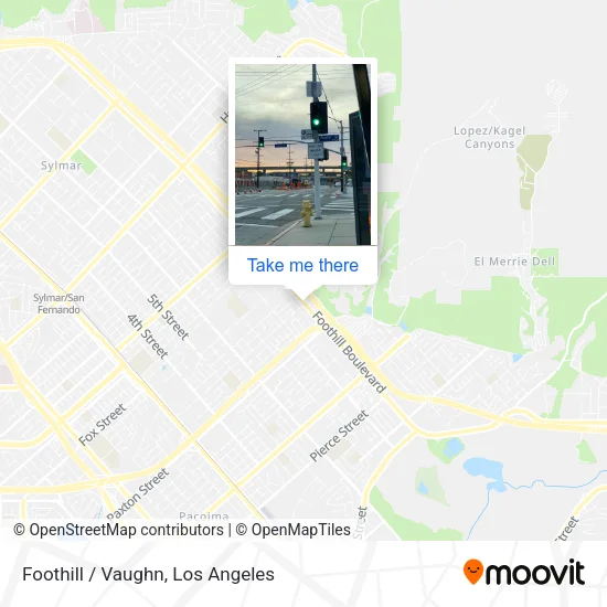 Foothill / Vaughn map