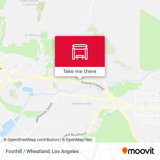 Foothill / Wheatland map