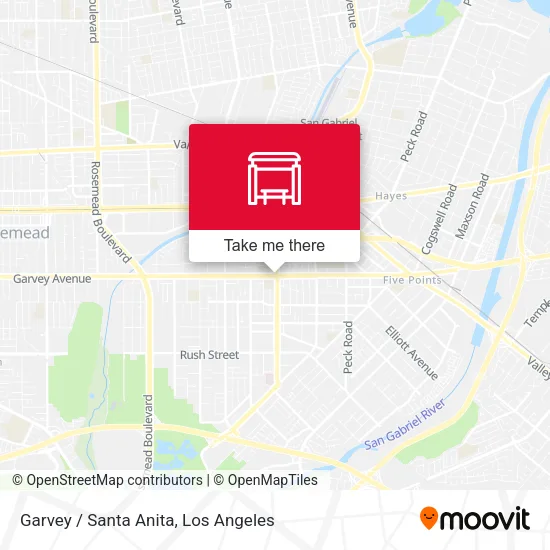 Garvey / Santa Anita map
