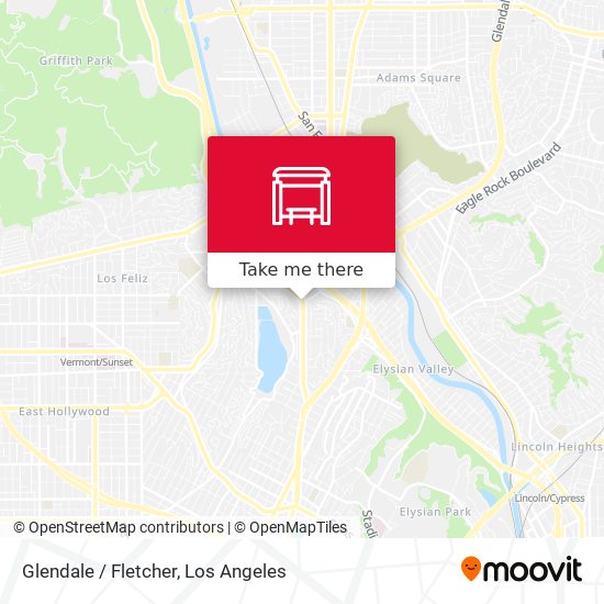 Glendale / Fletcher map