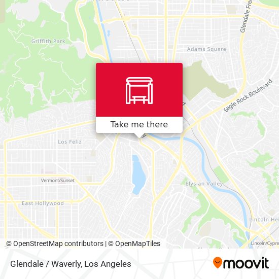 Glendale / Waverly map