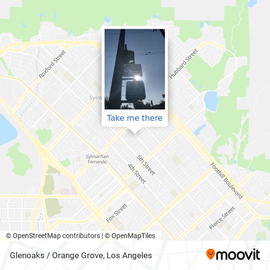 Glenoaks / Orange Grove map