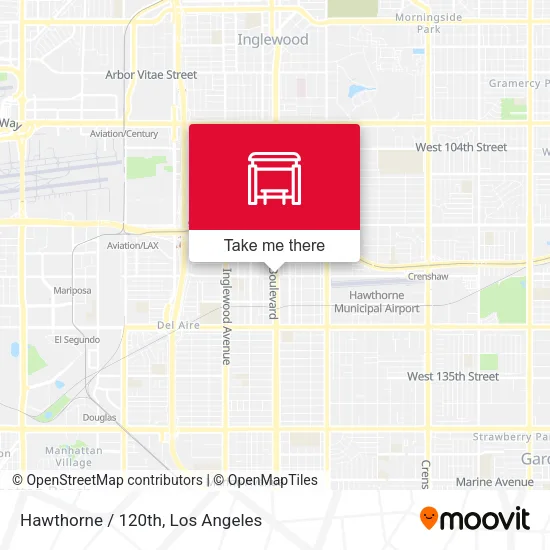 Hawthorne / 120th map