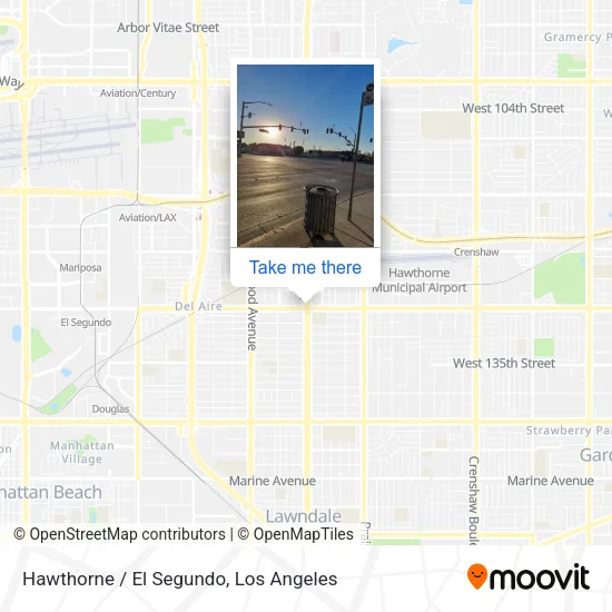 Hawthorne / El Segundo map