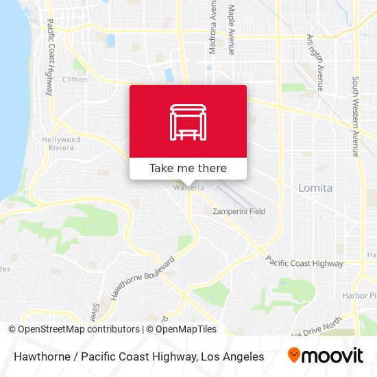 Hawthorne / Pacific Coast Highway map