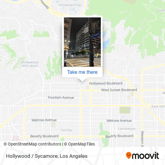 Mapa de Hollywood / Sycamore