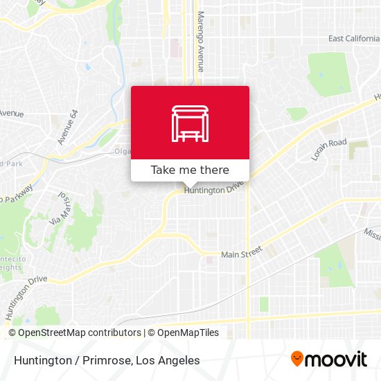 Huntington / Primrose map