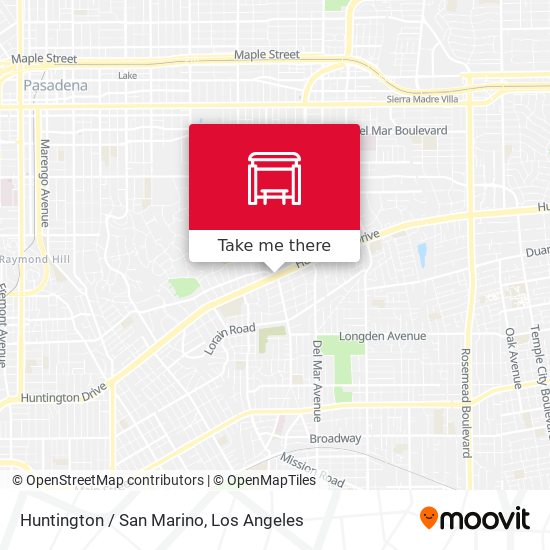 Huntington / San Marino map