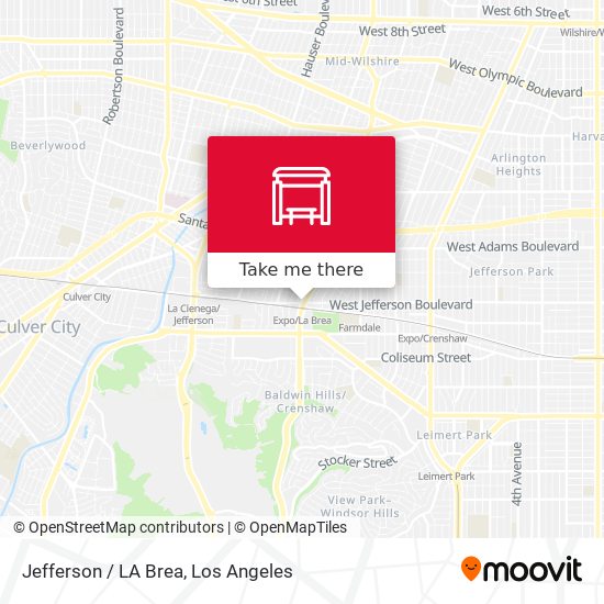 Jefferson / LA Brea map