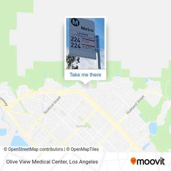 Olive View Medical Center map