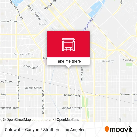 Mapa de Coldwater Canyon / Strathern