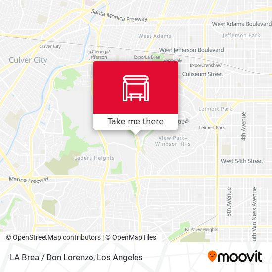 LA Brea / Don Lorenzo map