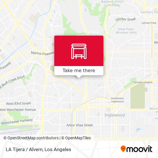 LA Tijera / Alvern map
