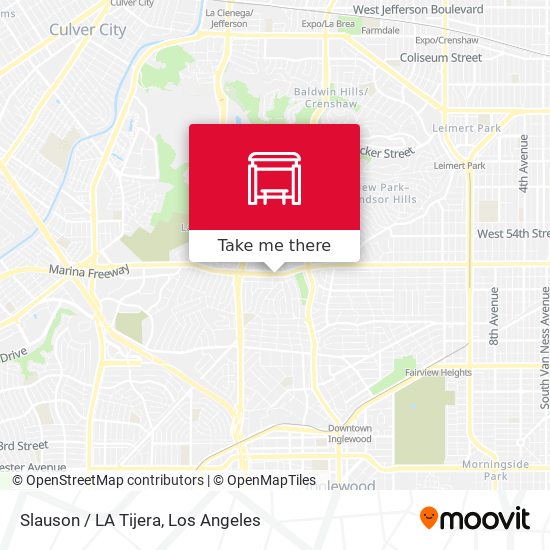 Mapa de Slauson / LA Tijera