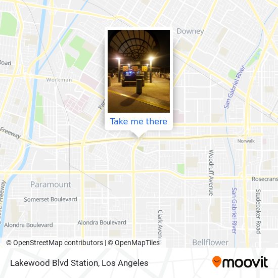 Lakewood Blvd Station map