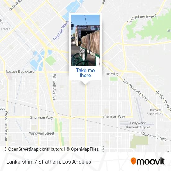 Lankershim / Strathern map