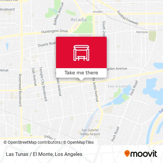 Las Tunas / El Monte map